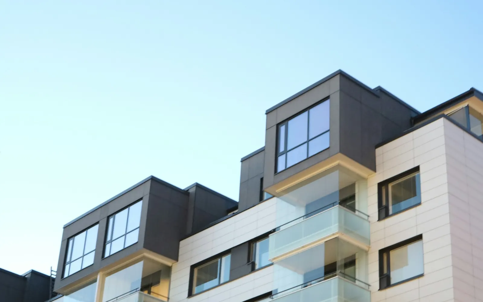 Fachada de un conjunto residencial o edificio