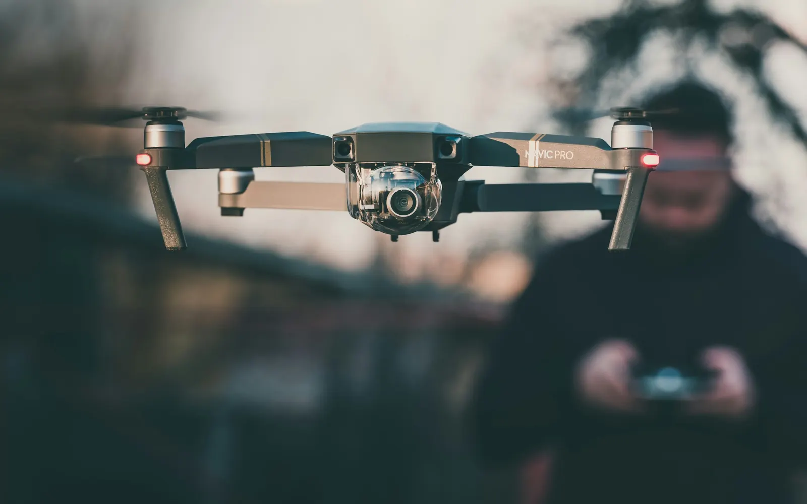 Dron profesional en operación